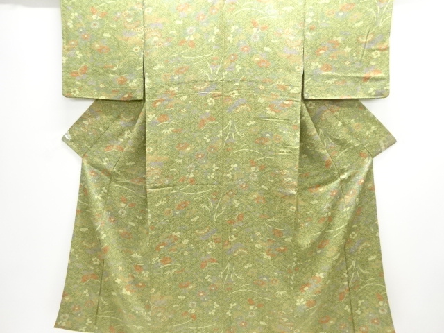 JAPANESE KIMONO / BUTTERFLY / FLORAL PATTERN KOMON